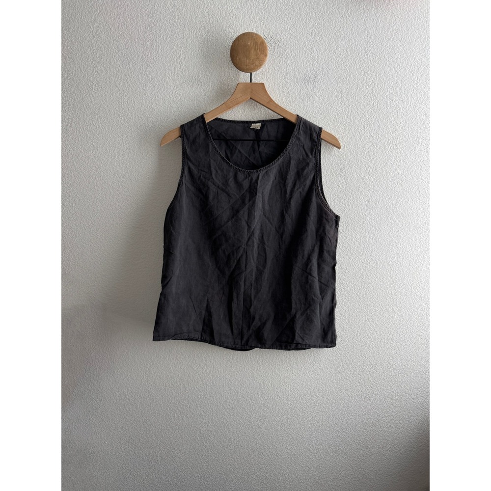 UZI NYC Black Cotton Tank Top Size Medium